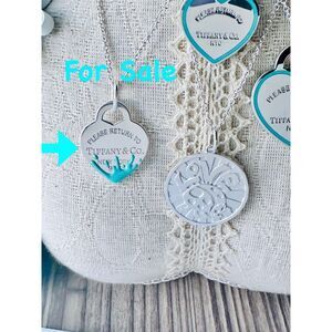 NEW Tiffany & Co Blue Splash Charm Pendant in silver, Medium